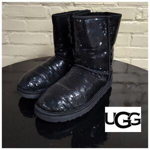 UGG | Sparkling Black Sequin Boots